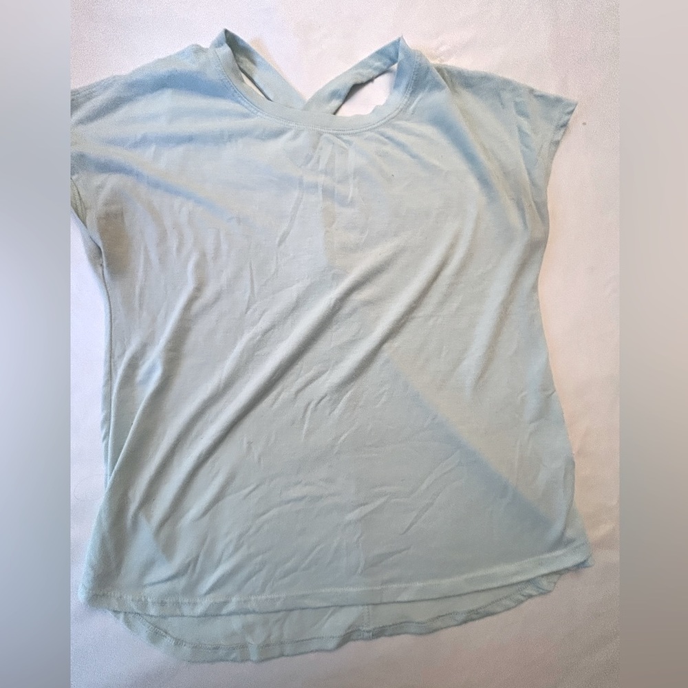 ATHLETIC WORKS light teal work out tops